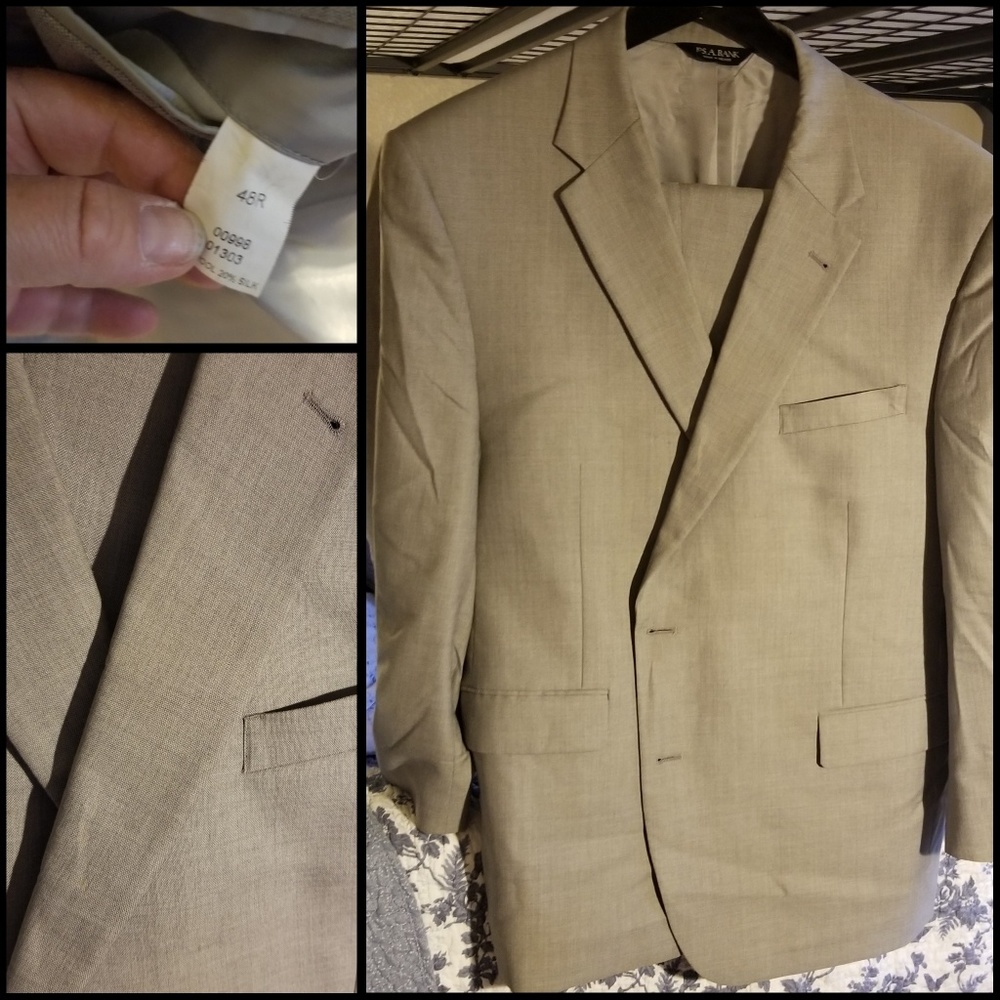 Mens suit jacket and slacks